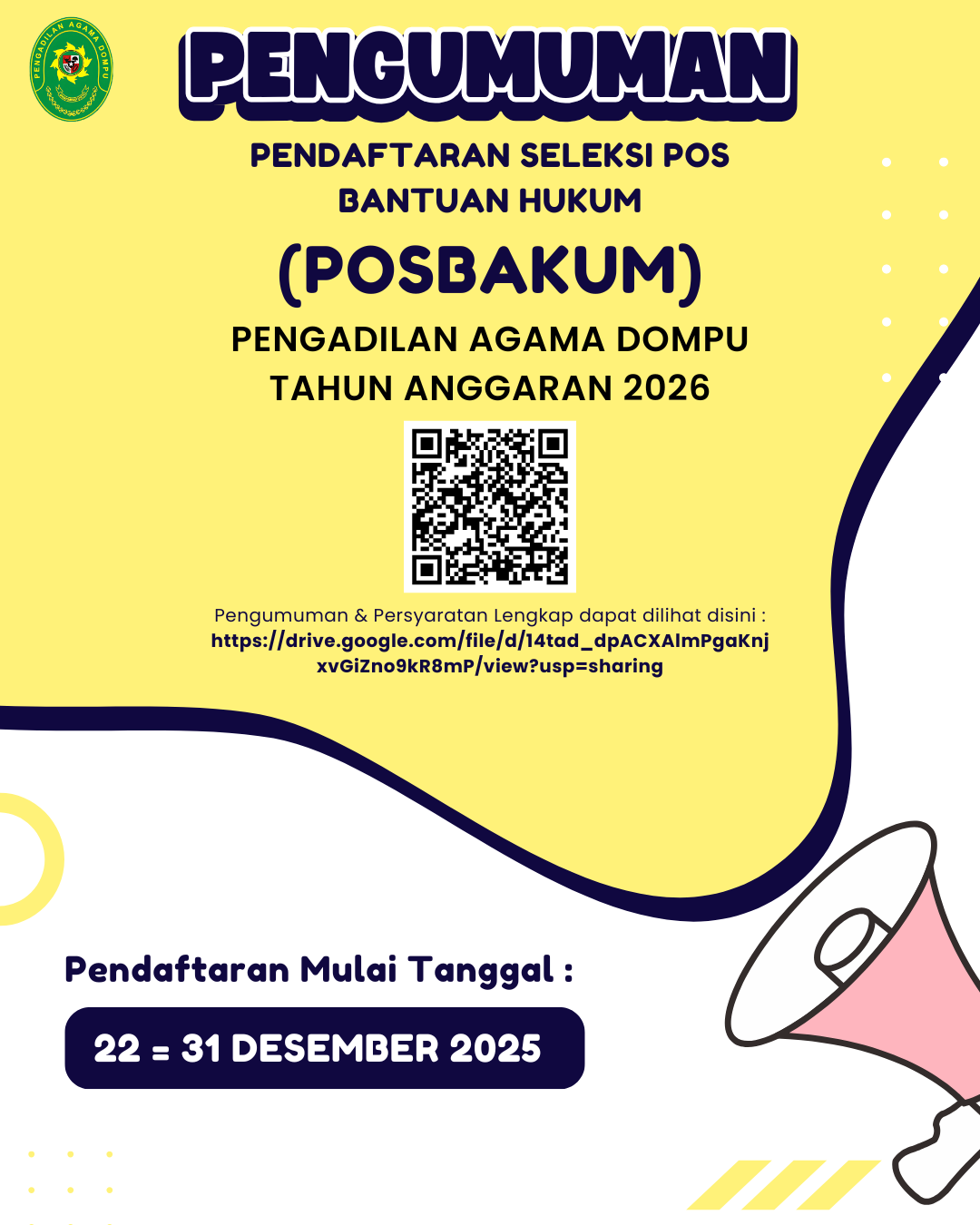 PENGUMUMAN