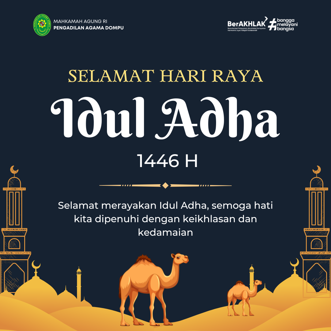 Selamat merayakan Idul Adha semoga hati kita dipenuhi dengan keikhlasan dan kedamaian